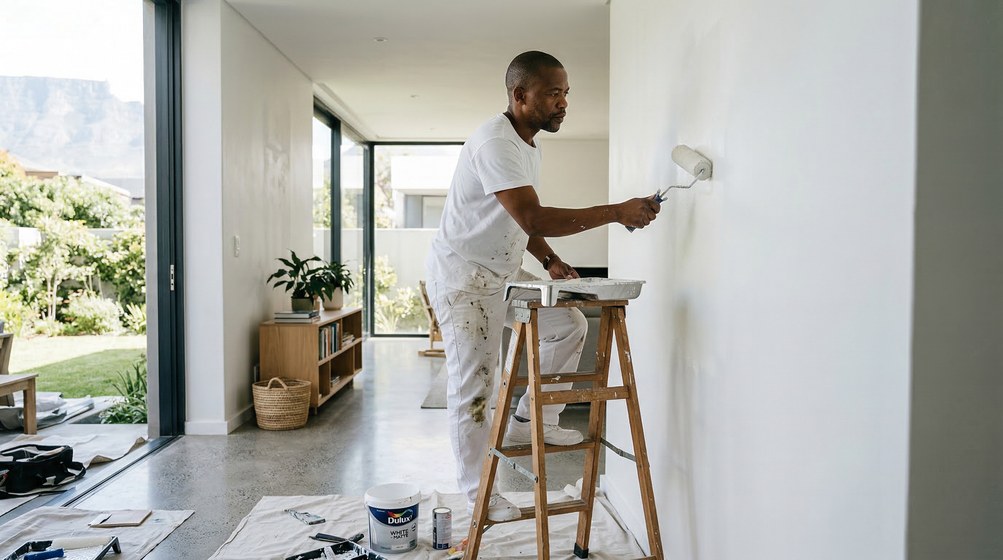 Interior painting work in a Meadowridge family home